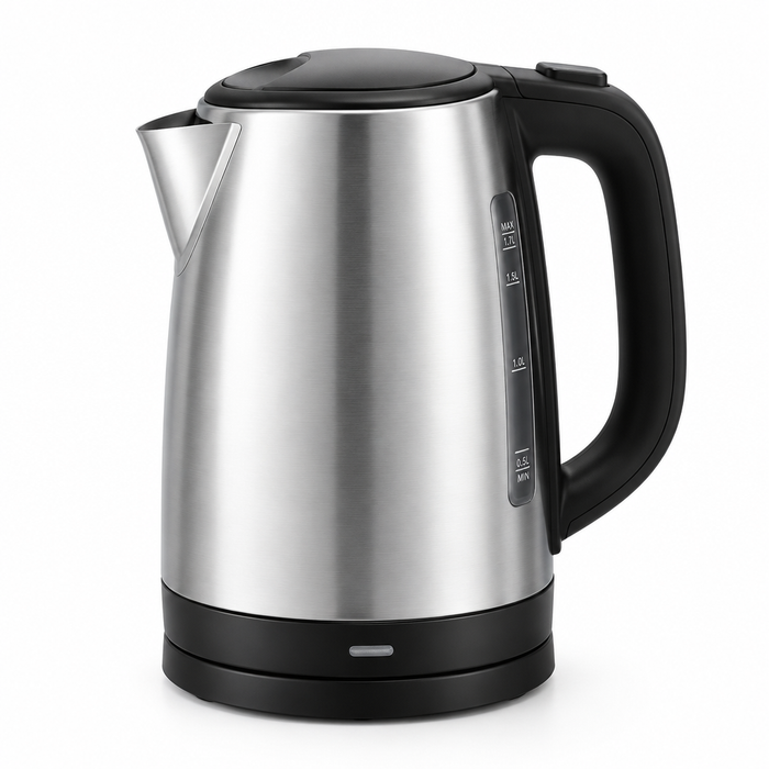 Electric kettle on white background